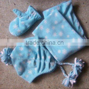 baby print polar fleece set