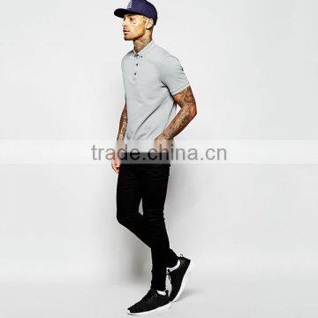 Custom Logo t Shirt Pique Polo t Shirt With Button Down Collar PS0112A