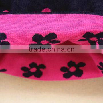 Best-selling Kids Girls Ruffle Frill Bottom Flower Knitted Pullover Sweater photo-3