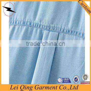 Hot Selling Beautiful Ladies New Design Top Quality Denim Women Plain Shirts photo-4