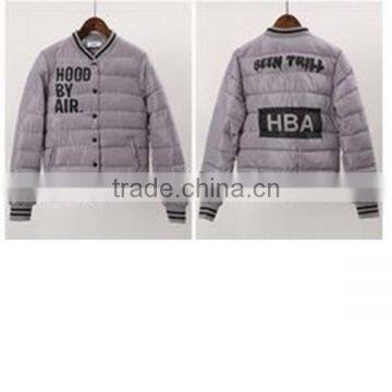 2016 New Fashion Baseball Casual Women Winter Jacket photo-3