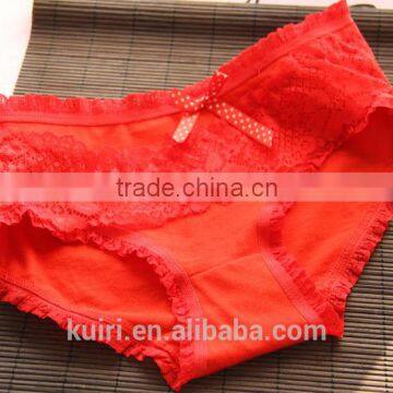 Women Sexy Red Underwear Lady Girls Cute Cotton Panties in a Gift Box E15 photo-5