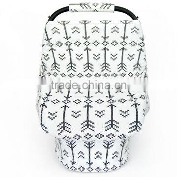 Wholesale Cute Animal Printed Cotton Nursing Baby Car Cover 2pcs Sets photo-4