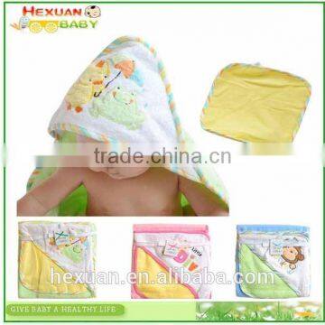 Hooded Animal modeling Baby Bathrobe/Cartoon Baby Towel/Character kids bath robe/infant bath towels +baby washcloths set