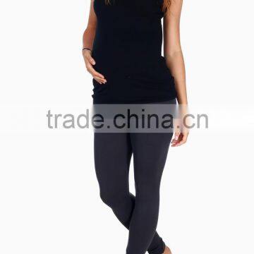 PLUS SIZE CLOTHING WHOLESALE CHARCOAL MATERNITY LEGGINGS