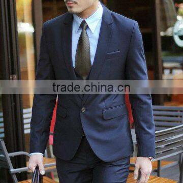 2013 ployester&rayon business mens suit custom design