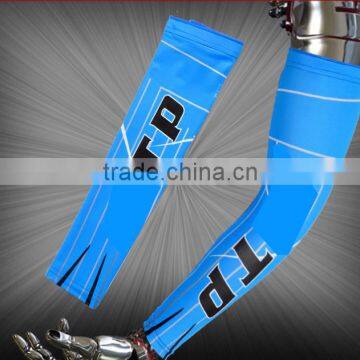 blue sleeve with colorful tattoo heat arm sleeve