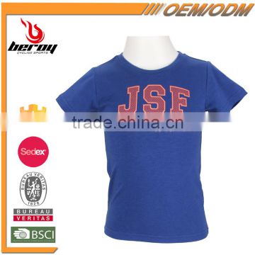 BEROY Wholesale Children Cotton Summer T Shirt, round neck kids boy t shirt