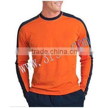 long sleeve color printed compression UPF50+ rash guard for men