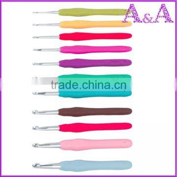 11 Pcs Multicolor Knitting Needles Mixed Metal Hook Crochet Template Kit TPR And Aluminum For Loom Tool Band DIY Crafts photo-3