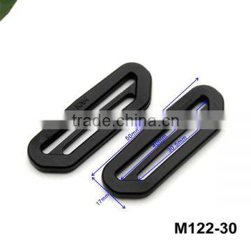 HLD/M122-30mm Black Strap Buckle Plastic Adjustable Buckle Slider Buckle for Bagpack photo-2