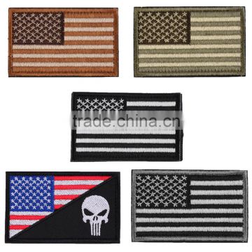 Hot Sale America Flag Embroidery Double Faced Cloth Epaulette Armband Badge Army Tactical Patches 2015 Fashion