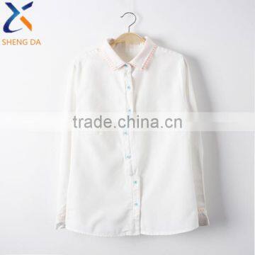Fashion Embroidery Summer Ladies/mans Shirt photo-1