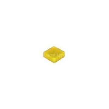 25g Rectangle vegetable oil yellow solid disposable massage hotel soap for travel / hospital