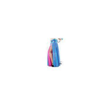 Two Layer Slit Blue And Red Belly Dance Skirt Length 92 cm / 36 inch