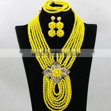 Nigerian Wedding Coral Beads Necklace African Bracelet Earrings Jewelry Sets