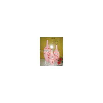 Ceramic painting vase with mirror(ceramic vase, porcelain vase, vase)