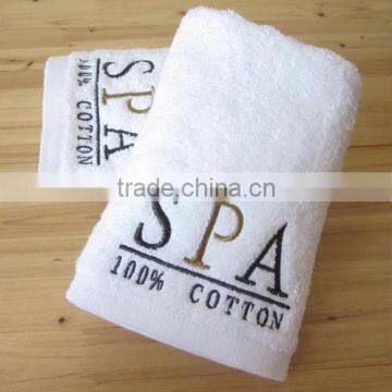 Pure Cotton Terry Spa Towel Set With Custom Embroidery Logo