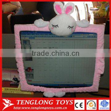 2015 new design lovely and decoratative rabbit shaped computer screen cover