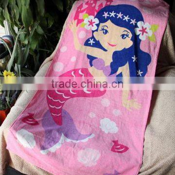 China Factory Custom Vivid Cartoon Velour Print Cotton Beach Towel photo-5