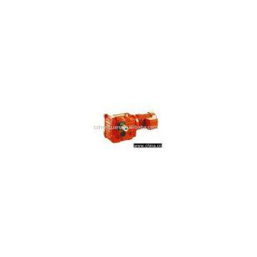 Helical bevel gear reducer