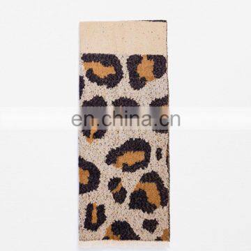 Autumn And Winter Leopard Prints Animal Stripes Printing Thickening Double Scarf photo-4