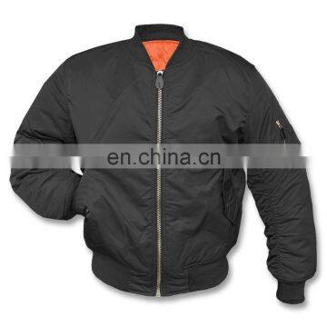 Custom Fashionable Zipper Pockets Bomber Jacket