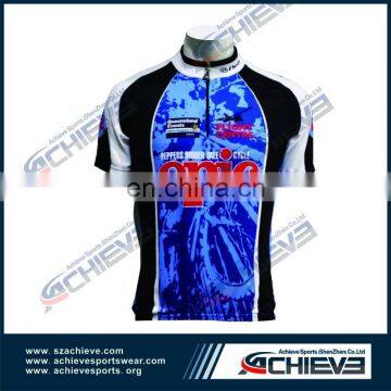 wholesale Full zip cycling jersey /wear with custom logo options with no minimums