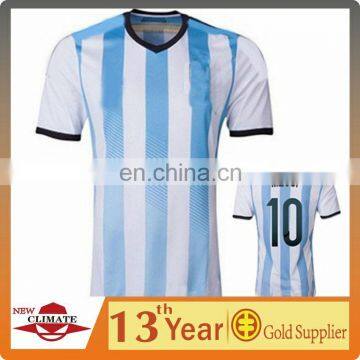 New design shirts World Cup 2014 Argentina soccer jersey,high quality clothes wholesale