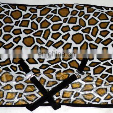 PRINTED LEOPARD FLEECE RUG