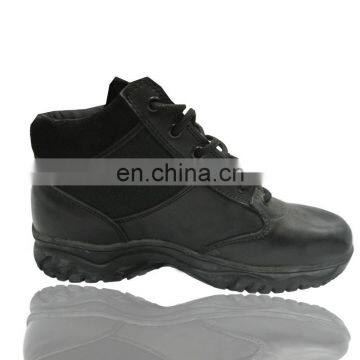 China custom made cheap black military boots for army