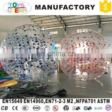 2017 Hot sale inflatable kids red body zorb/body bumper ball for outdoor activity