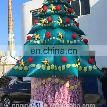 Happy christmas day decoration huge inflatable tree for yard outdoor decoration