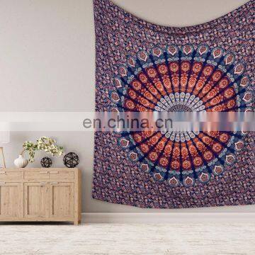 Indian 2017 New Design Mandala Tapestry Wall Hanging Queen Bedspread Wall Decor Bedsheet