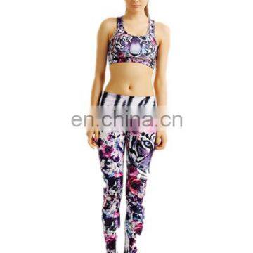 Wholesale New Style Custom Printing Sublimation 4 Needles 6 Thread Women Yoga Set photo-6