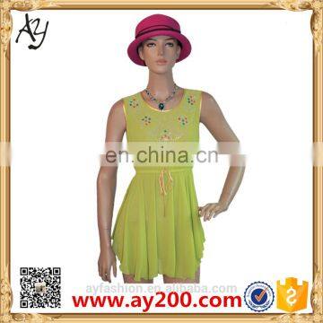 New Design Durable Lady Woven Models Blouses Shirt In Chiffon photo-2