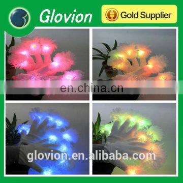 LED Мигающие многокольорные перчатки с подсветкой на пальцах