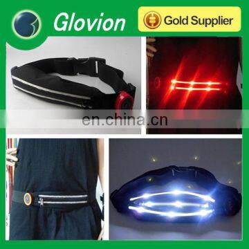 elastic waistband LED belt with pouch Tool pouch waistband with LED