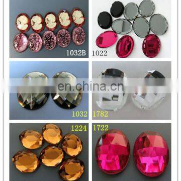 The Most Popular Oval Glass Stone Garment Beads in Bulk