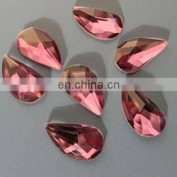 Mirror Flat Back Loose Glass Stones For Garment Decoration
