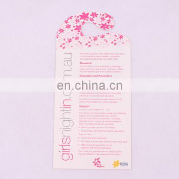 Tag Type and Plastic Material plastic door hanger