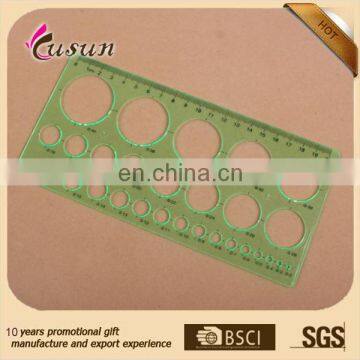 Hot sell 20cm plastic letter stencil ruler for students