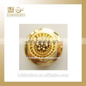 superb denim button brushed golden