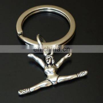 2017 wholesale cheap simple design mini sports figure key ring