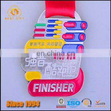 Custom Paint Colorful Cool Running Metal Medalas photo-4