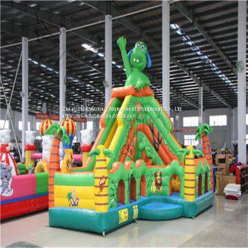 Giant adult inflatable slide, hippo water slide, Giant inflatable hippo slide for sale