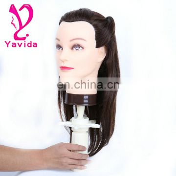 Real Human Hairdressing Training Head Cosmetology Mannequin Head