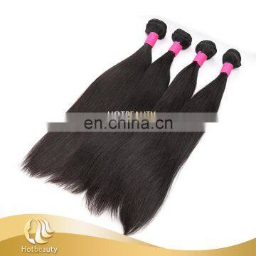 Raw unprocessed 7A top grade original straight Brazilian hair bundle with closure