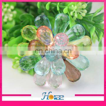 New Fashion Colorful Handmade Acrylic Shoe Flower for Women Shoe Ornaments photo-6