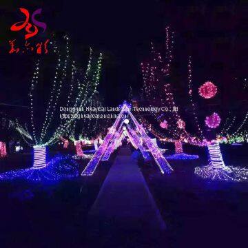 Outdoor Waterproof IP65 Sailboat LED Light 3D Sculpture Motif Lights photo-2